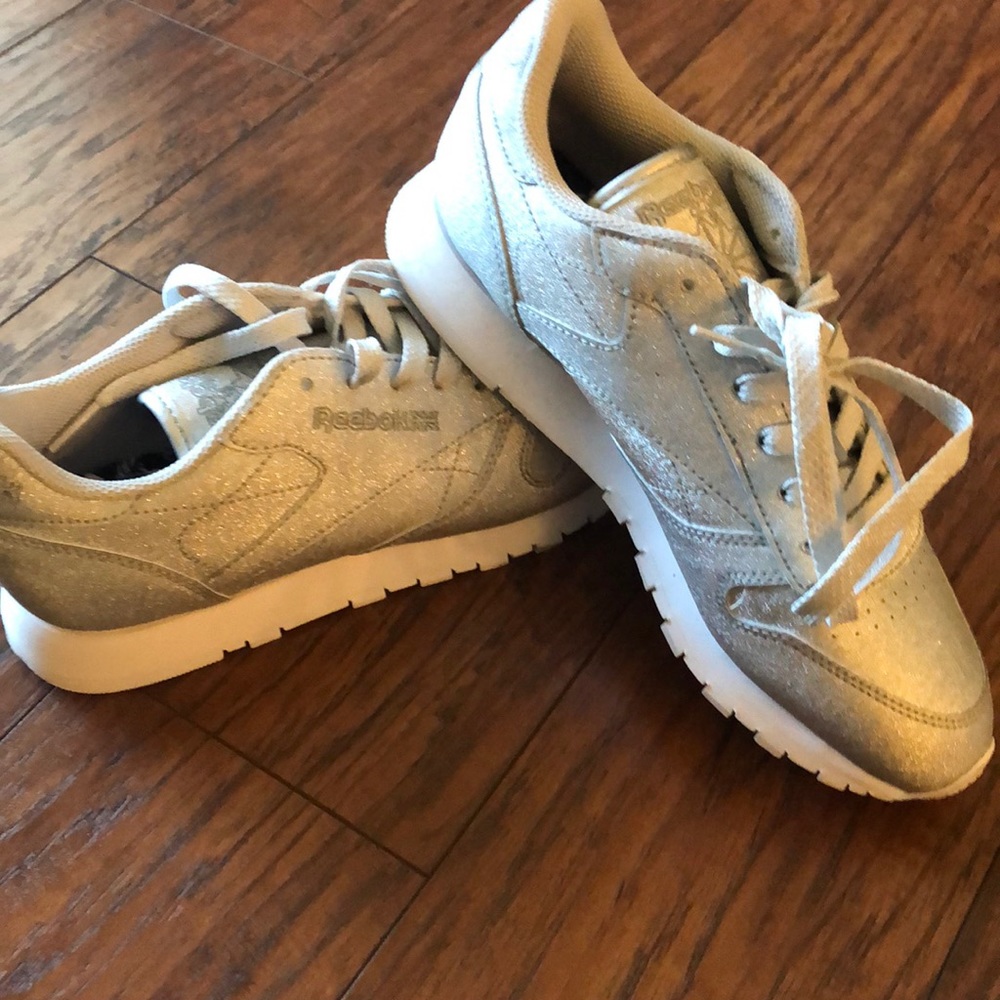 Grey Sparkle Classic Reeboks
